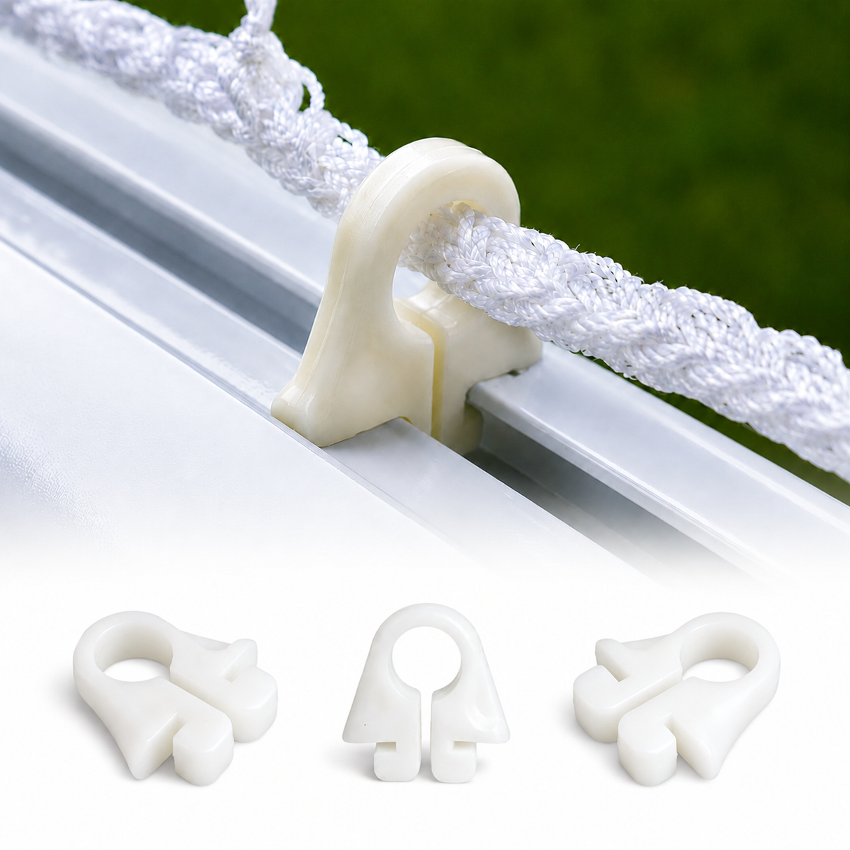 GANCI IN NYLON PER PORTE DA CALCIO | SET 50 - 100 PEZZI