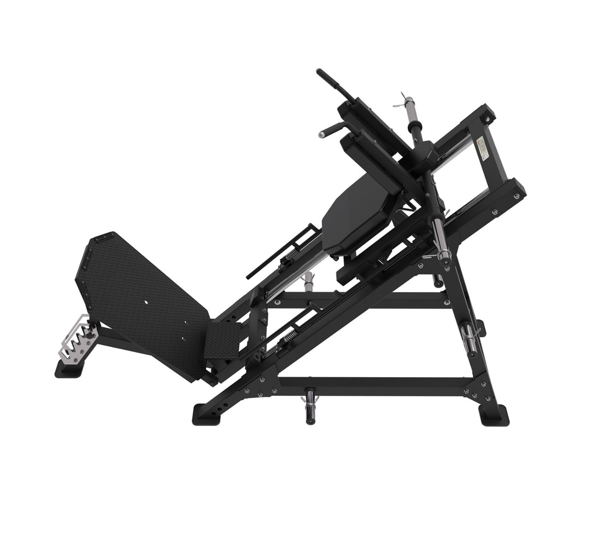 Toorx Professional FWX-7290 Hack Squat, vista laterale opposta
