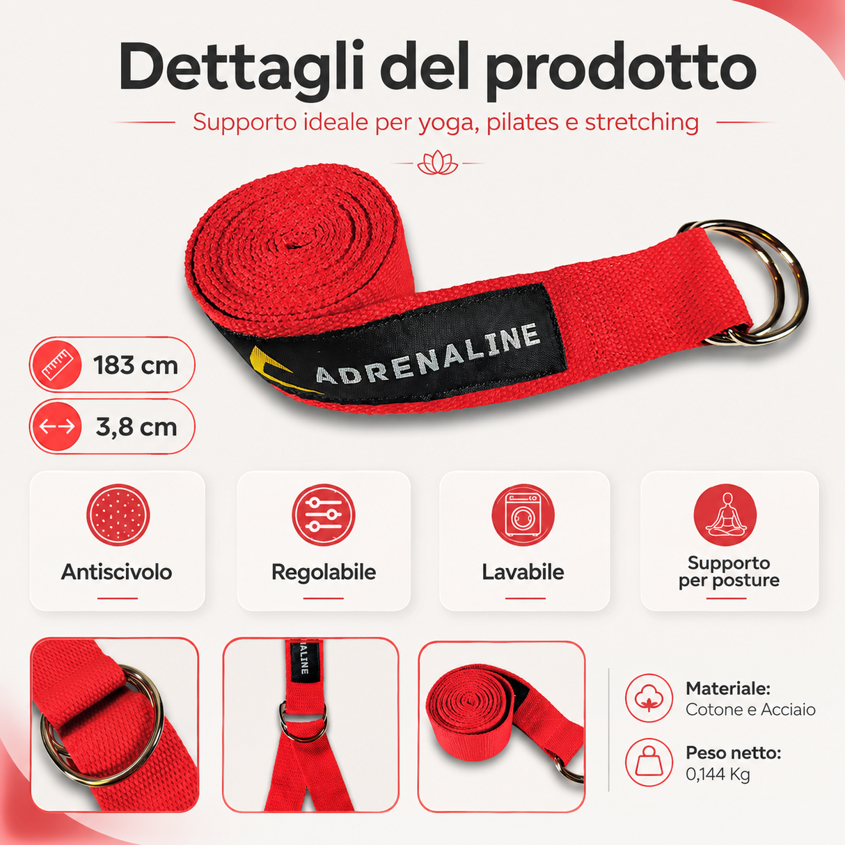 CINGHIA DA YOGA E PILATES
