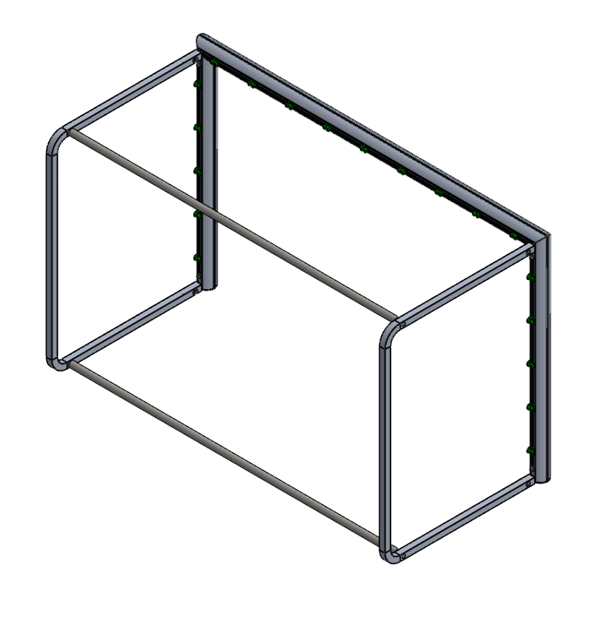 PORTA DA CALCIO IN ALLUMINIO | 170 x 105 CM