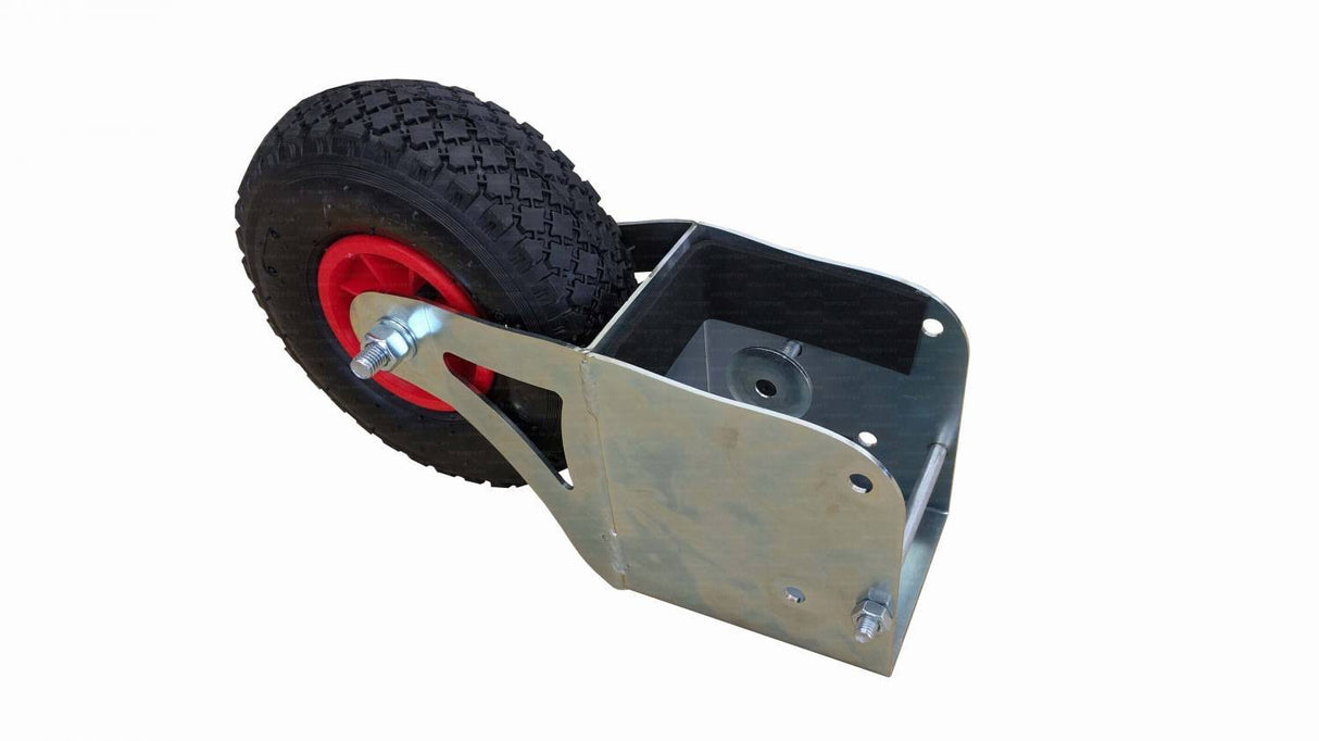 KIT DI 2 RUOTE GOMMATE PER IL TRASPORTO DI PORTE E IMPIANTI