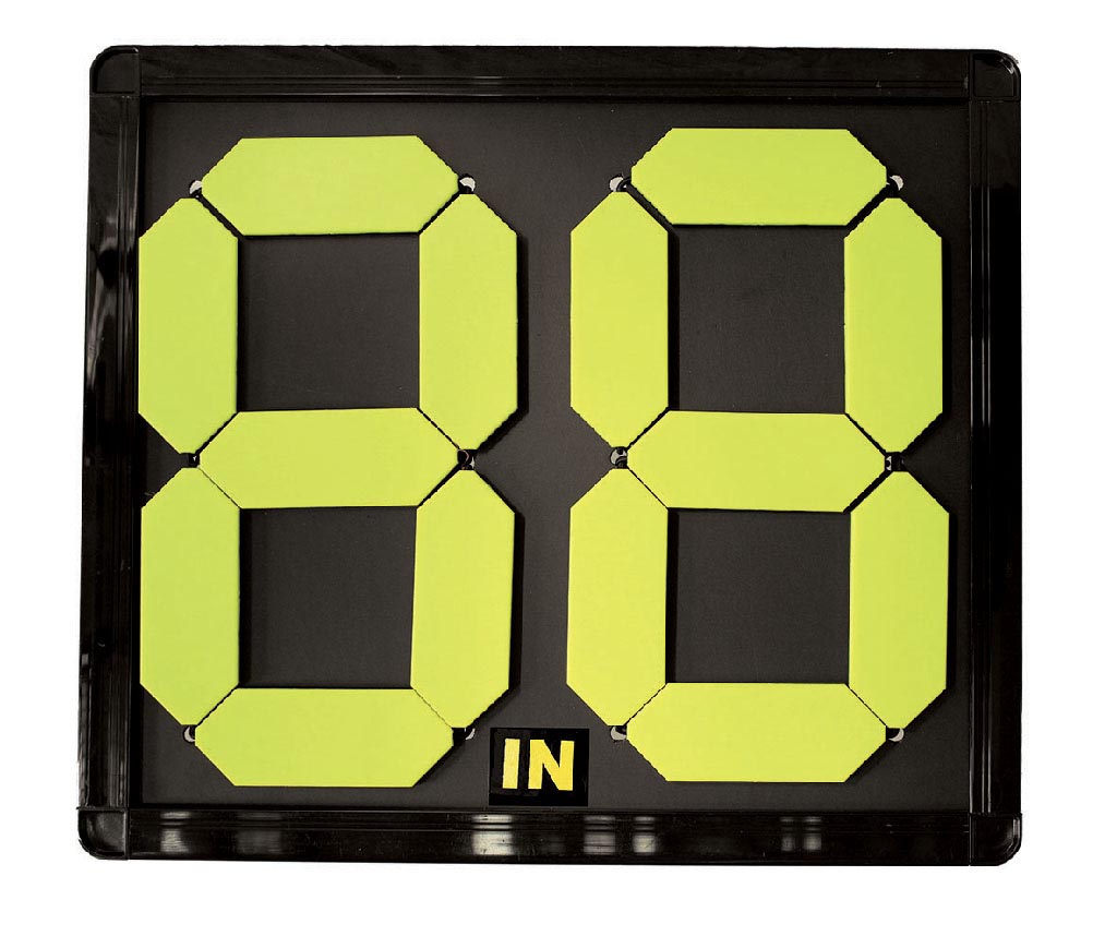 SEGNALATORE BIFACCIALE PER CAMBIO GIOCATORI – MANUALE 43×38 CM