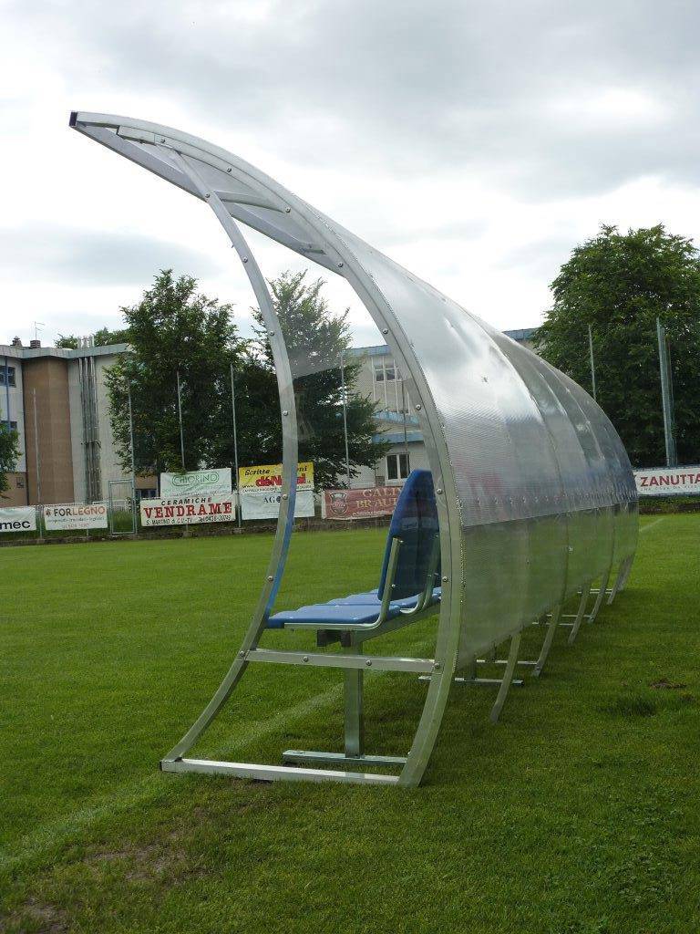 PANCHINA ALLENATORI PROFESSIONALE - ALLUMINIO | MODELLO ONDA