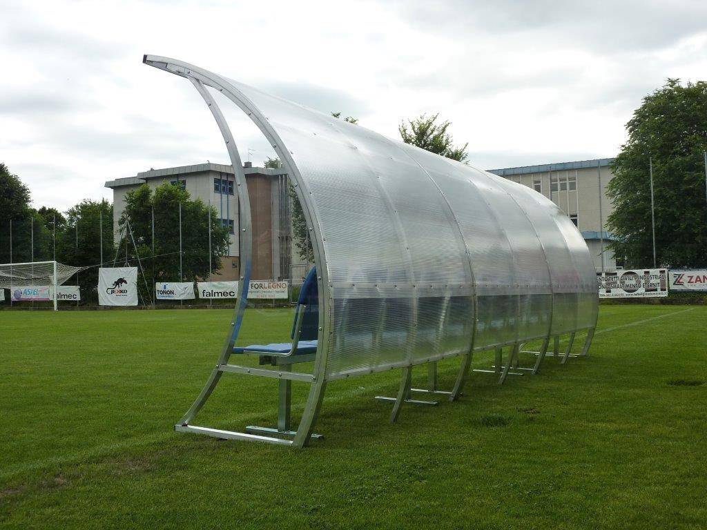 PANCHINA ALLENATORI PROFESSIONALE - ALLUMINIO | MODELLO ONDA