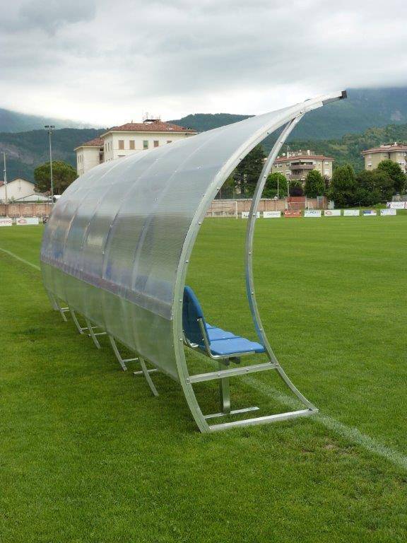 PANCHINA ALLENATORI PROFESSIONALE - ALLUMINIO | MODELLO ONDA