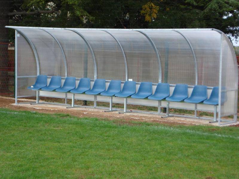 PANCHINA ALLENATORI PROFESSIONALE - ALLUMINIO | MODELLO STANDARD