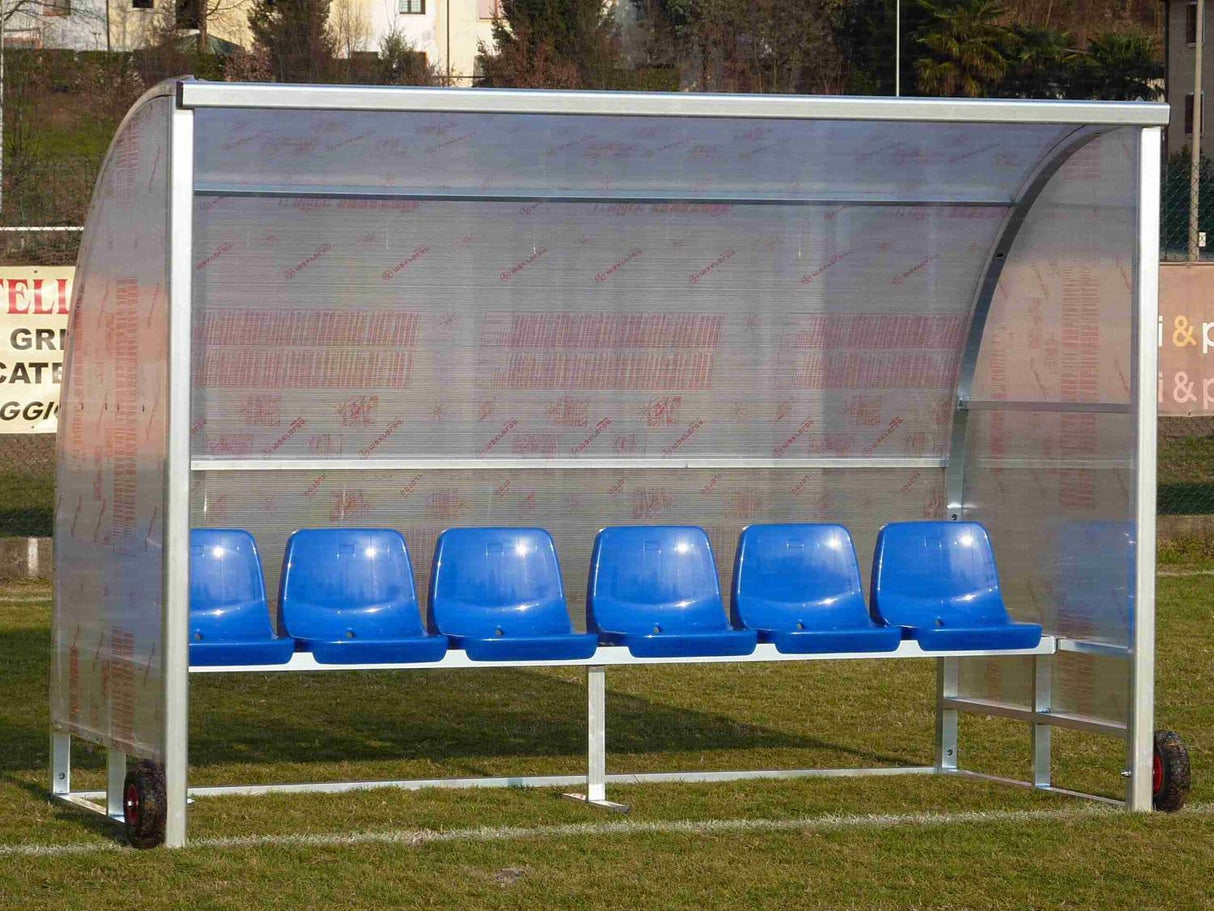 PANCHINA IN ALLUMINIO - TRASPORTABILE | 6 POSTI