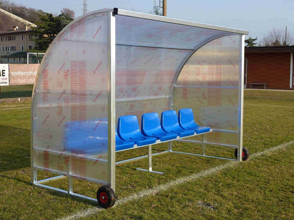 PANCHINA IN ALLUMINIO - TRASPORTABILE | 6 POSTI