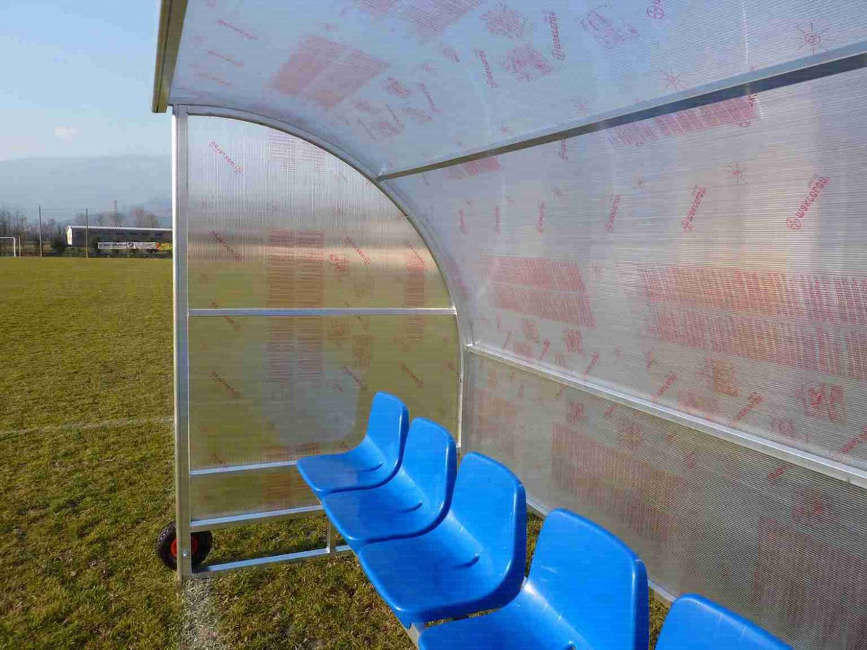 PANCHINA IN ALLUMINIO - TRASPORTABILE | 6 POSTI