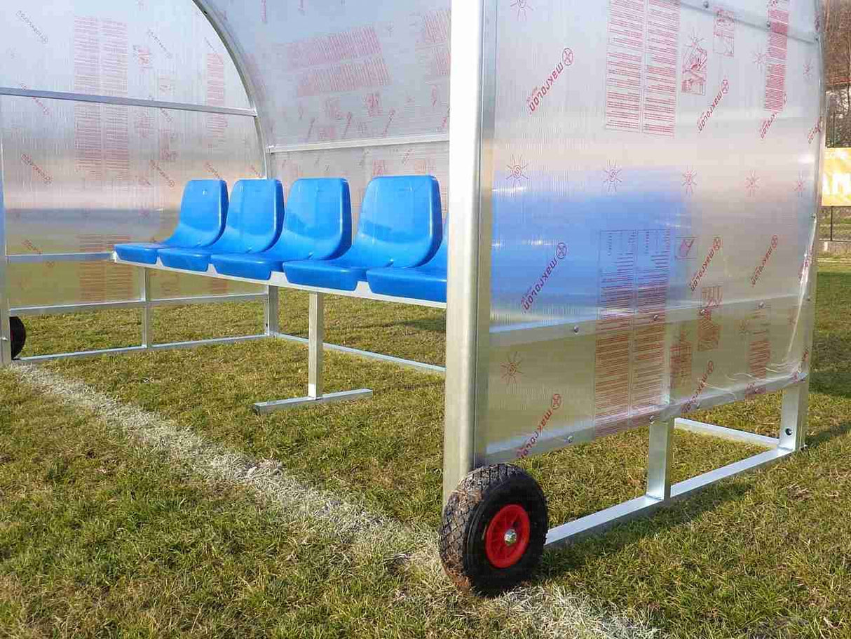 PANCHINA IN ALLUMINIO - TRASPORTABILE | 6 POSTI