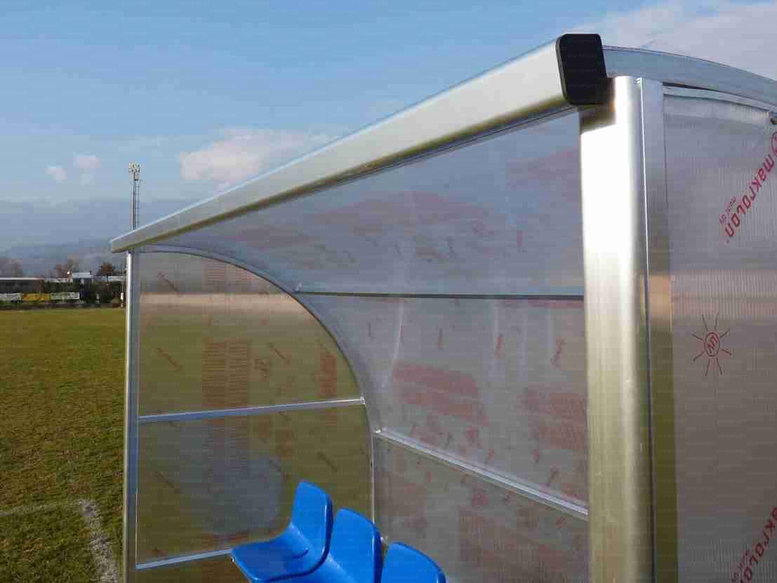 PANCHINA IN ALLUMINIO - TRASPORTABILE | 6 POSTI