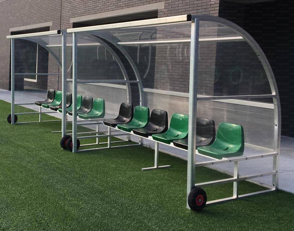 PANCHINA IN ALLUMINIO - TRASPORTABILE | 6 POSTI