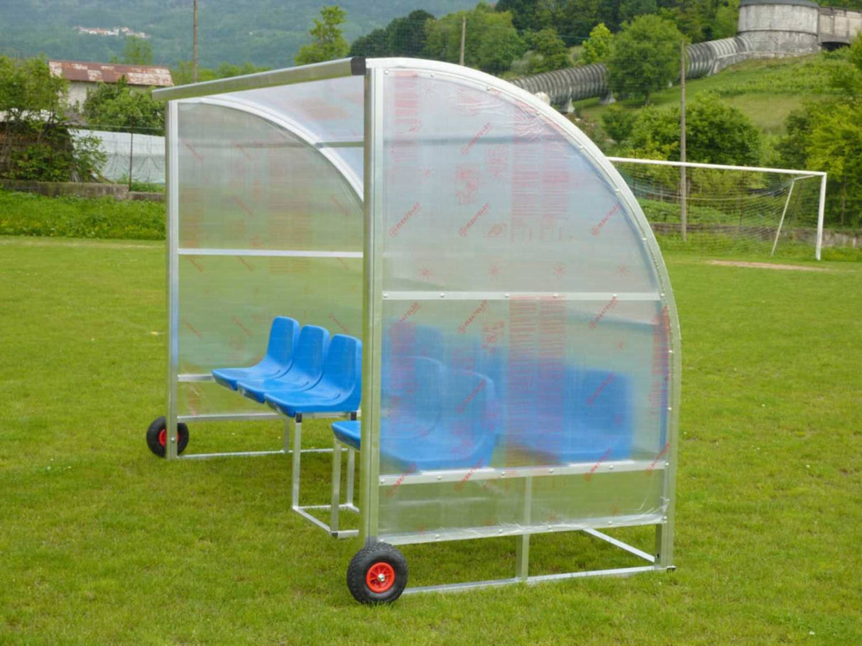 PANCHINA IN ALLUMINIO - TRASPORTABILE | 11 POSTI