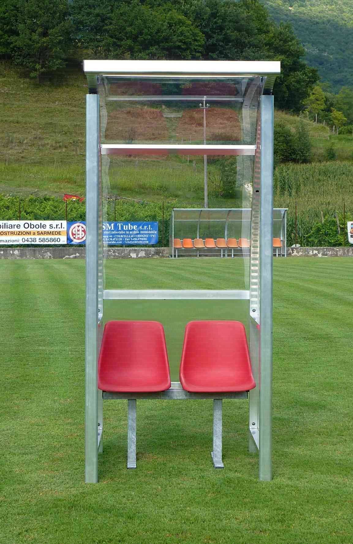 PANCHINA ALLENATORI PROFESSIONALE - ALLUMINIO | MODELLO STRONG PLUS