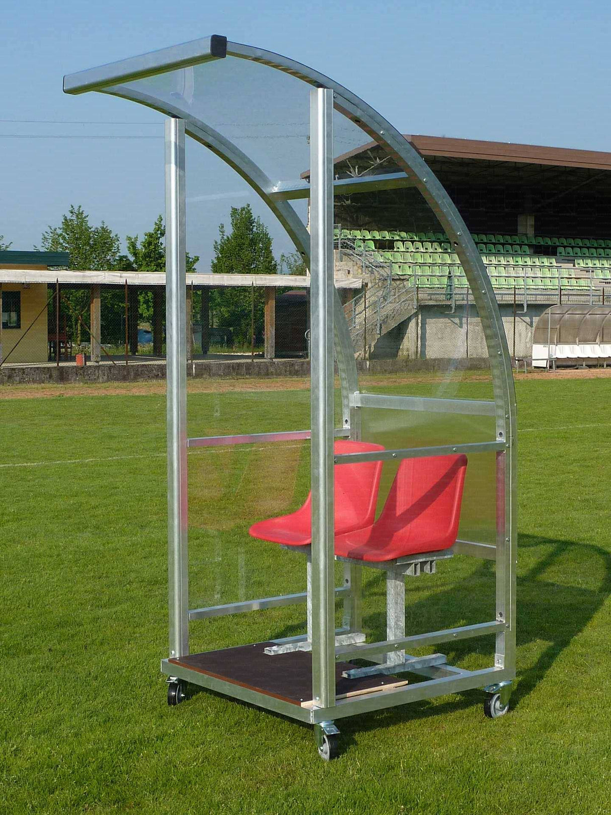 PANCHINA ALLENATORI PROFESSIONALE - ALLUMINIO | MODELLO STRONG PLUS