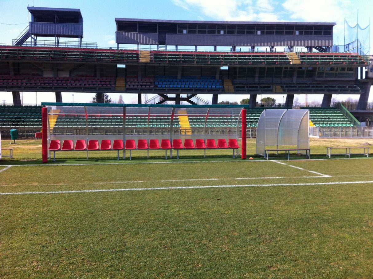 PANCHINA ALLENATORI PROFESSIONALE - ALLUMINIO | MODELLO STRONG PLUS