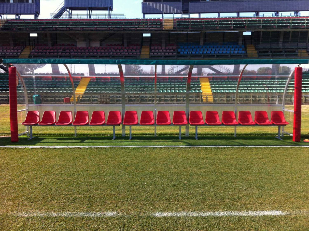 PANCHINA ALLENATORI PROFESSIONALE - ALLUMINIO | MODELLO STRONG PLUS