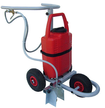 CARRELLO SEGNA CAMPO A BATTERIA PER PITTURA LIQUIDA
