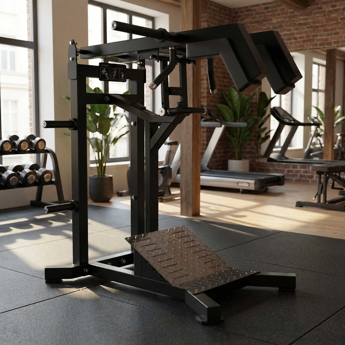 Toorx Professional FWX-7390 Hack Squat, macchinario ambientato