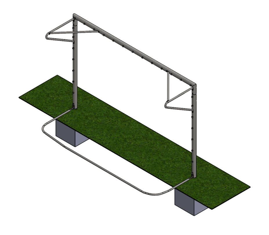 PORTA DA CALCETTO 3 x 2 M | REGGIRETE A GOMITO