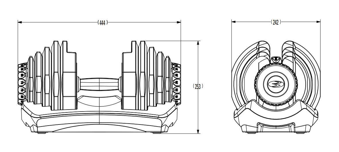 MANUBRIO SELETECH - 1090i | 4,5 - 40,8 KG