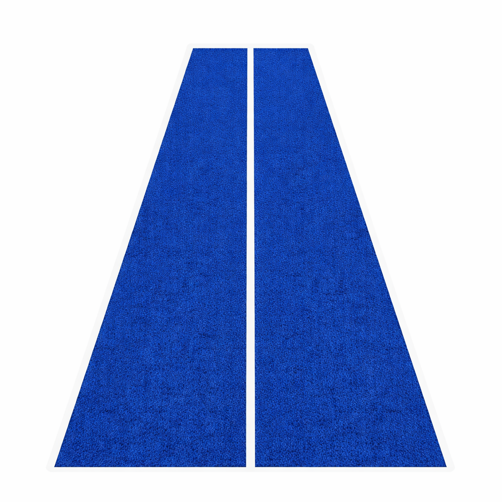 Erba sintetica con linee - colore blu