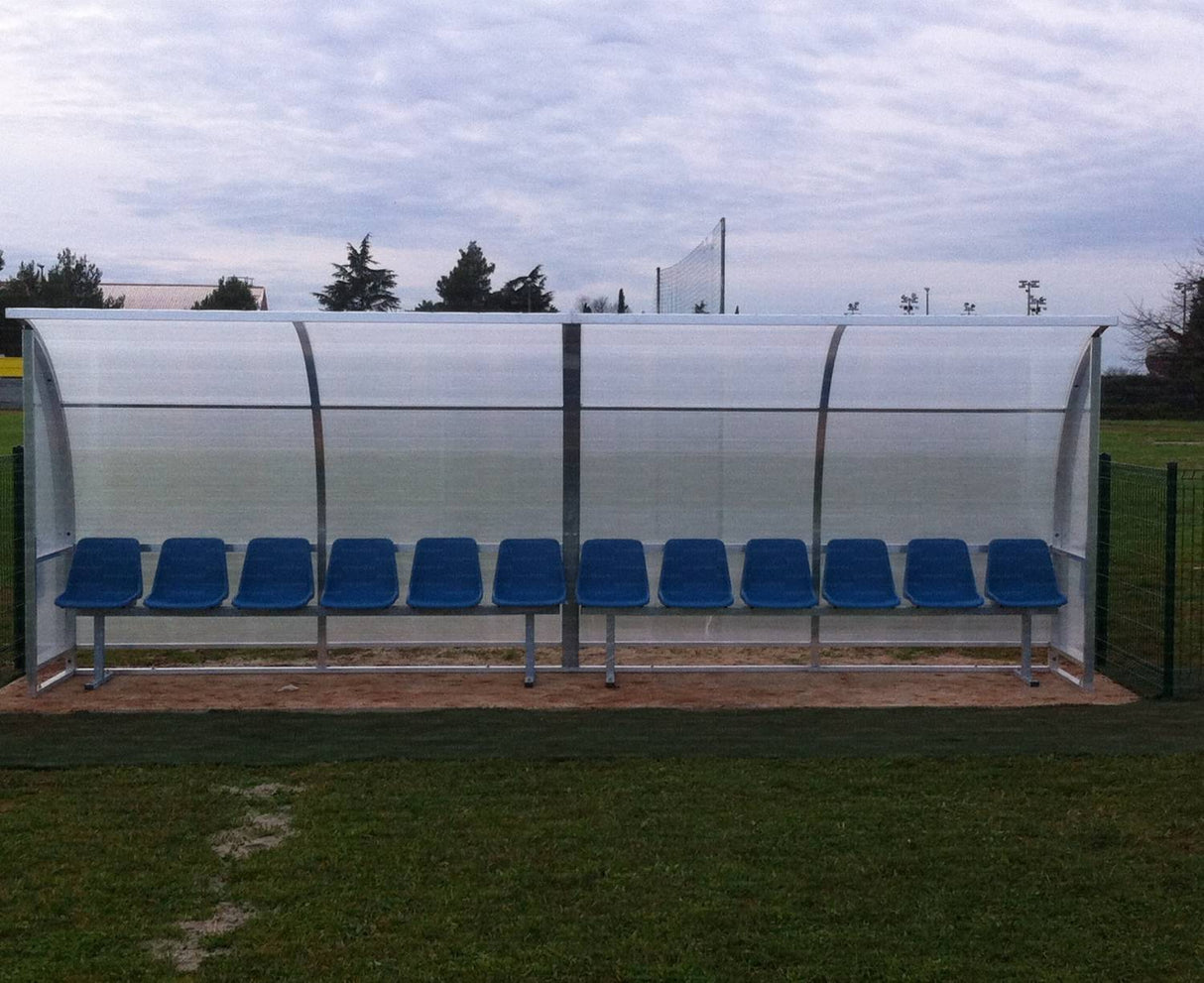 PANCHINA ALLENATORI PROFESSIONALE - ALLUMINIO | MODELLO STANDARD