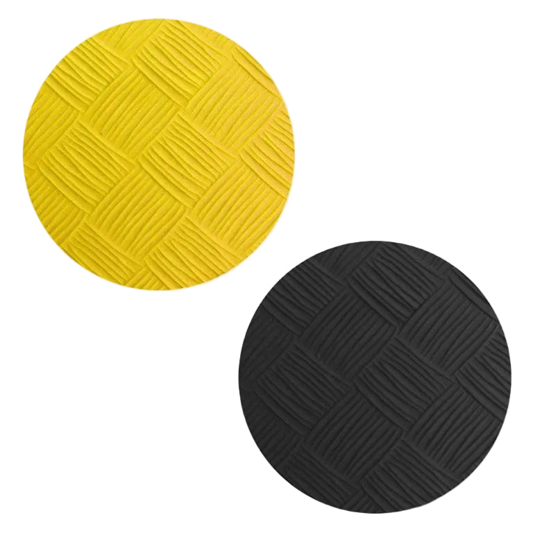 TATAMI REVERSIBILE - PAGLIA DI RISO | 30 - 50 MM - finitura giallo e nero