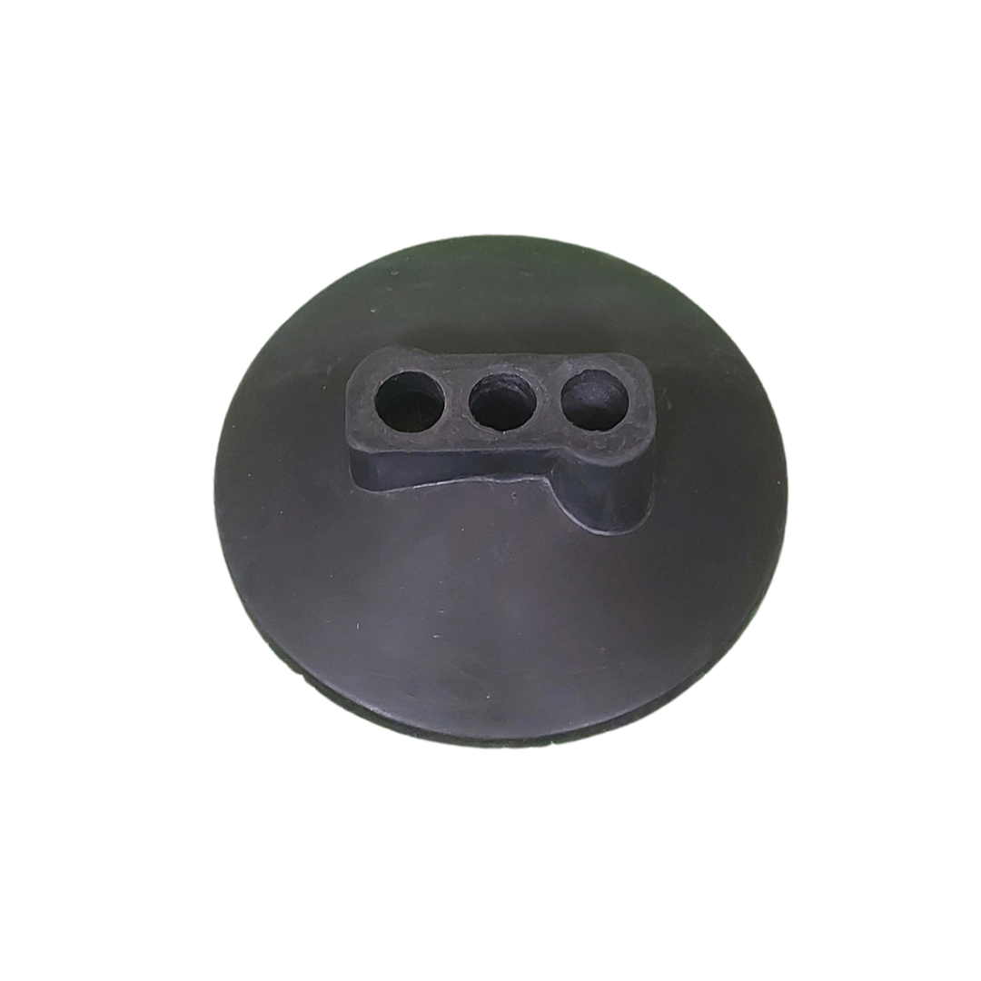 BASE IN GOMMA APPESANTITA PER ASTE IN PVC Ø 25 MM