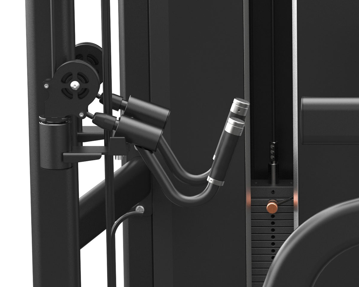 Toorx Professional PLX-B6550 Black – dettaglio sistema di cavi e leveraggi