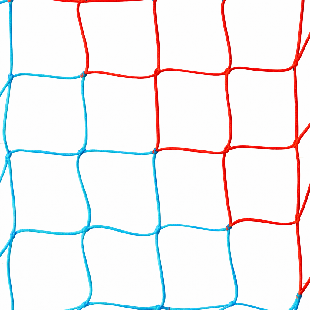 COPPIA RETI PER PORTE DA CALCIO REGOLAMENTARI – POLIETILENE Ø 3,5 MM | COLORATE