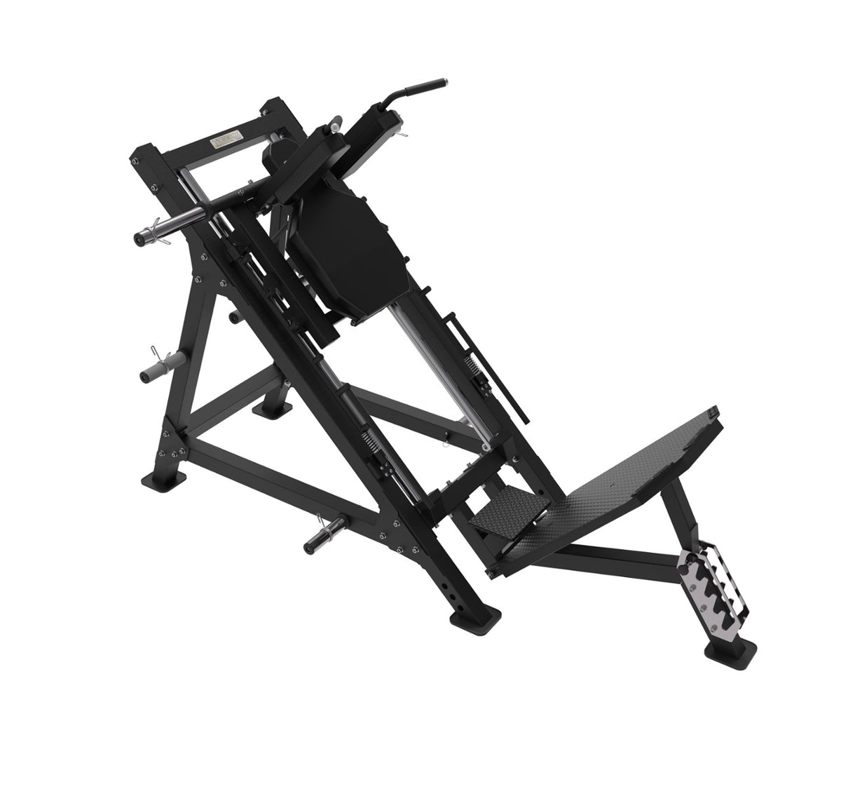 Toorx Professional FWX-7290 Hack Squat, vista diagonale
