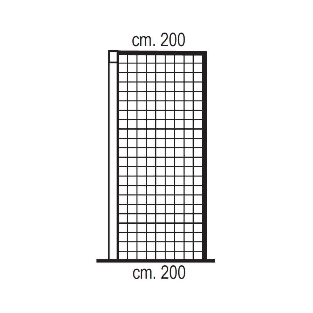 COPPIA RETI PER PORTE DA CALCIO REGOLAMENTARI – POLIETILENE Ø 3,5 MM | PROFONDITA' 200 x 200 CM