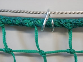 GANCIO FALSA MAGLIA IN ACCIAIO ZINCATO PER FISSAGGIO RETI – SET 50 PEZZI