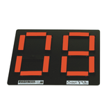 SEGNALATORE BIFACCIALE PER CAMBIO GIOCATORI MANUALE FLUORESCENTE – 40×32 CM