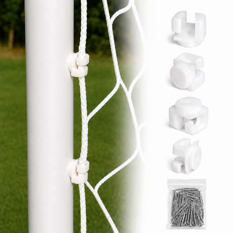 GANCI IN NYLON PER PORTE DA CALCIO E CALCETTO | SET 50 - 100 PEZZI