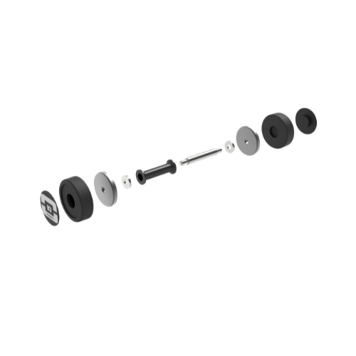 MANUBRIO GOMMATO CON IMPUGNATURA ROTANTE | 2 - 50 KG