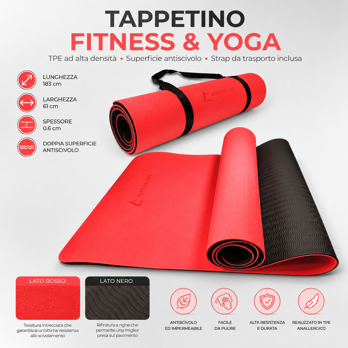 TAPPETINO IN TPE - ROSSO