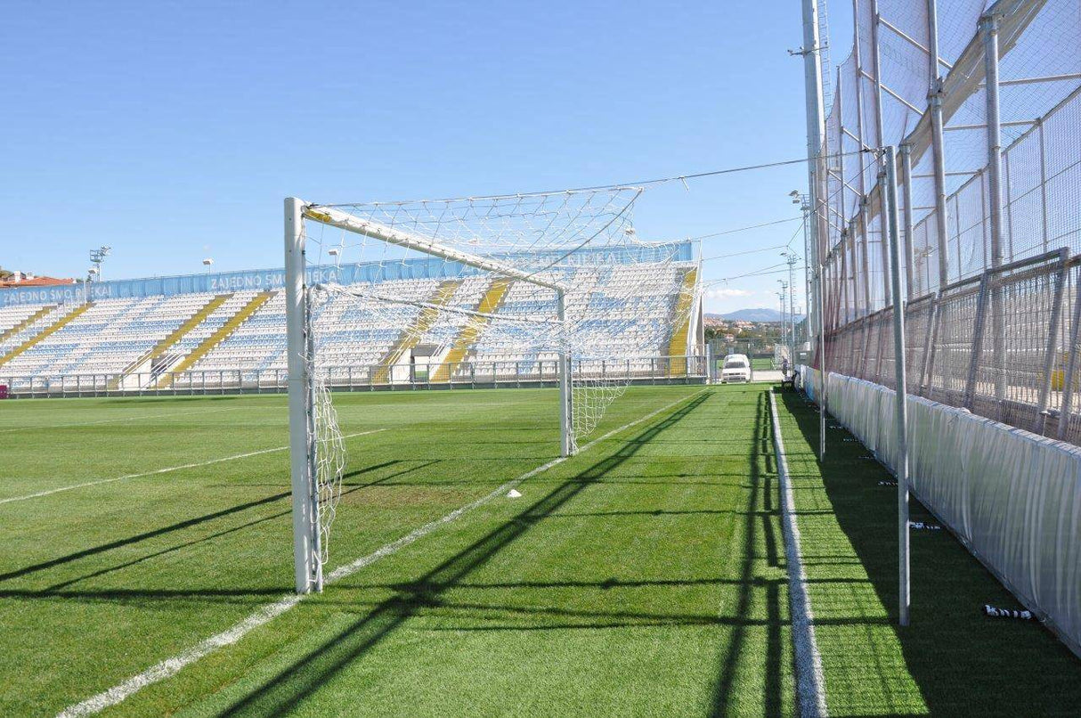 PORTA DA CALCIO REGOLAMENTARE IN ALLUMINIO - REGGIRETE A PALO DISTANZIATO | 732 x 244 CM