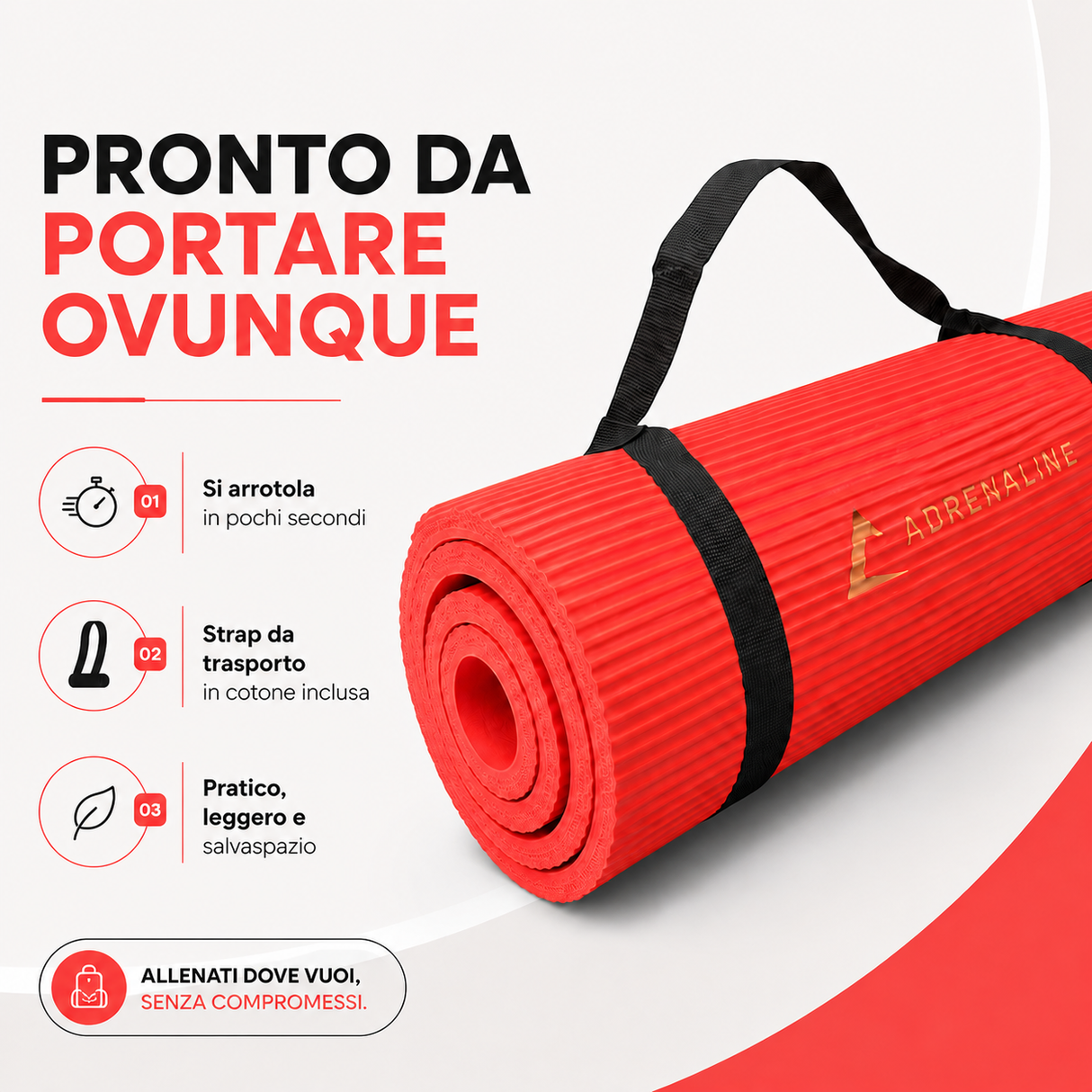 TAPPETINO IN NBR - ROSSO