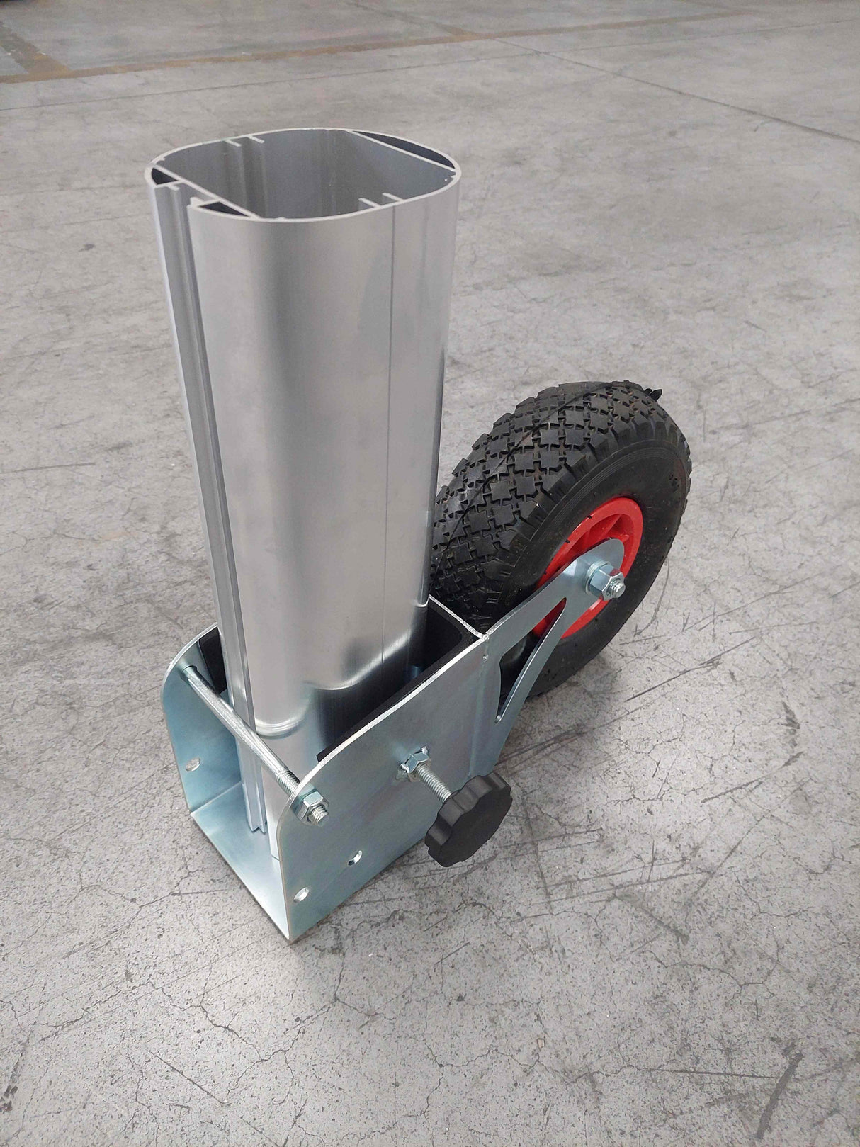 KIT DI 2 RUOTE GOMMATE PER IL TRASPORTO DI PORTE E IMPIANTI