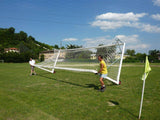 PORTA DA CALCIO REGOLAMENTARE IN ALLUMINIO - TRASPORTABILE | 732 x 244 CM