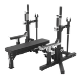 Toorx Professional WBX-4400 powerlifting combo rack completo con panca
