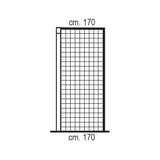 COPPIA RETI PER PORTE DA CALCIO REGOLAMENTARI – POLIETILENE Ø 2,5 MM | PROFONDITA' 170 x 170 CM