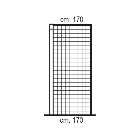 COPPIA RETI PER PORTE DA CALCIO REGOLAMENTARI – POLIETILENE Ø 2,5 MM | PROFONDITA' 170 x 170 CM
