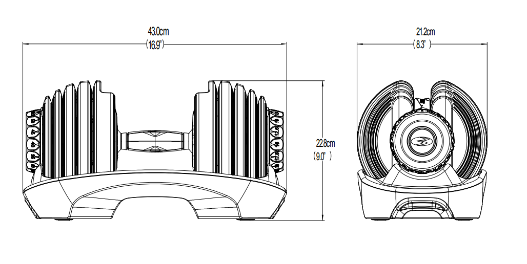 MANUBRIO SELETECH - 552i | 2,3 - 23,8 KG