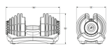 MANUBRIO SELETECH - 1090i | 4,5 - 40,8 KG