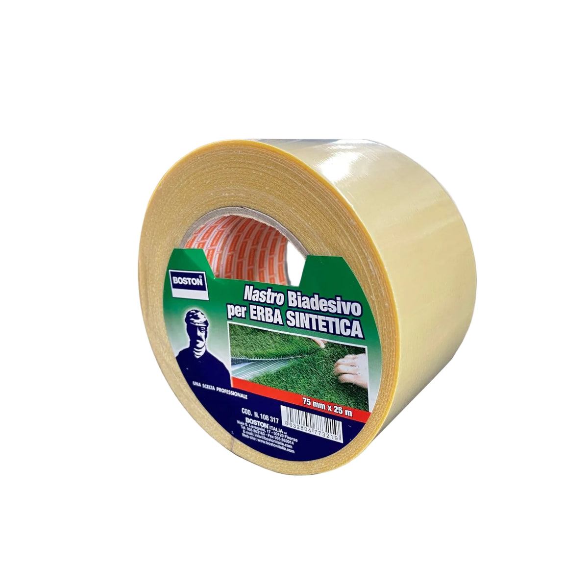 NASTRO BIADESIVO TELATO PER ERBA | 75 MM - dettaglio del prodotto