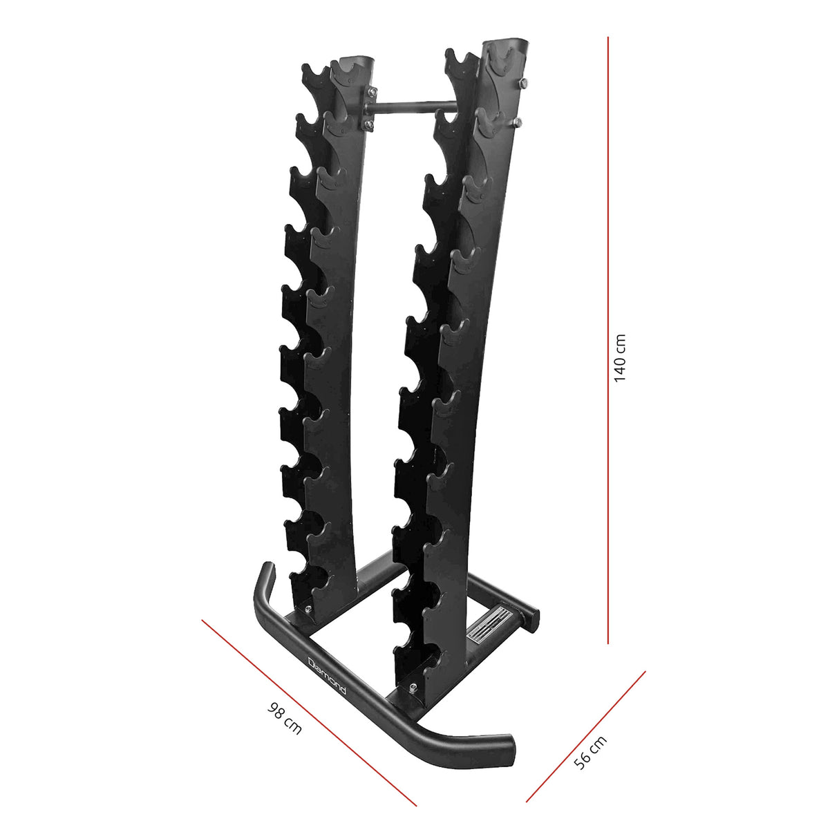 RASTRELLIERA VERTICALE PORTA MANUBRI | 10 COPPIE
