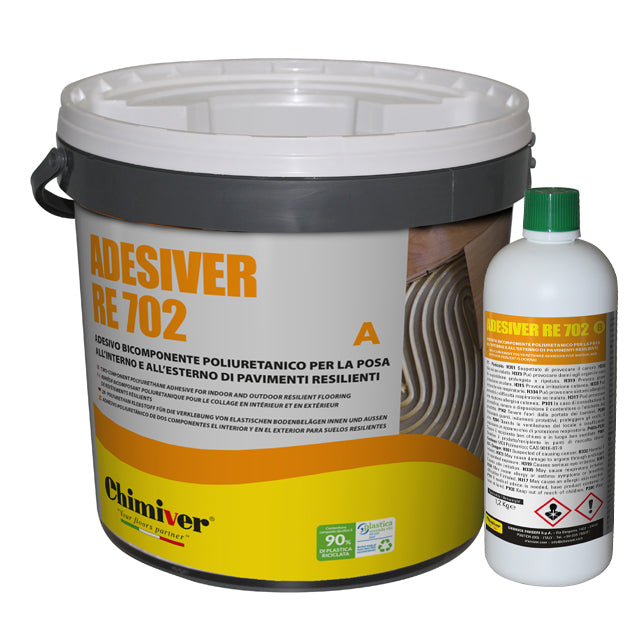 COLLANTE PER PAVIMENTI IN GOMMA | ADESIVER RE 702 - 13 KG